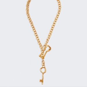 NWT Maison Schiaparelli Insp Key Lock Necklace